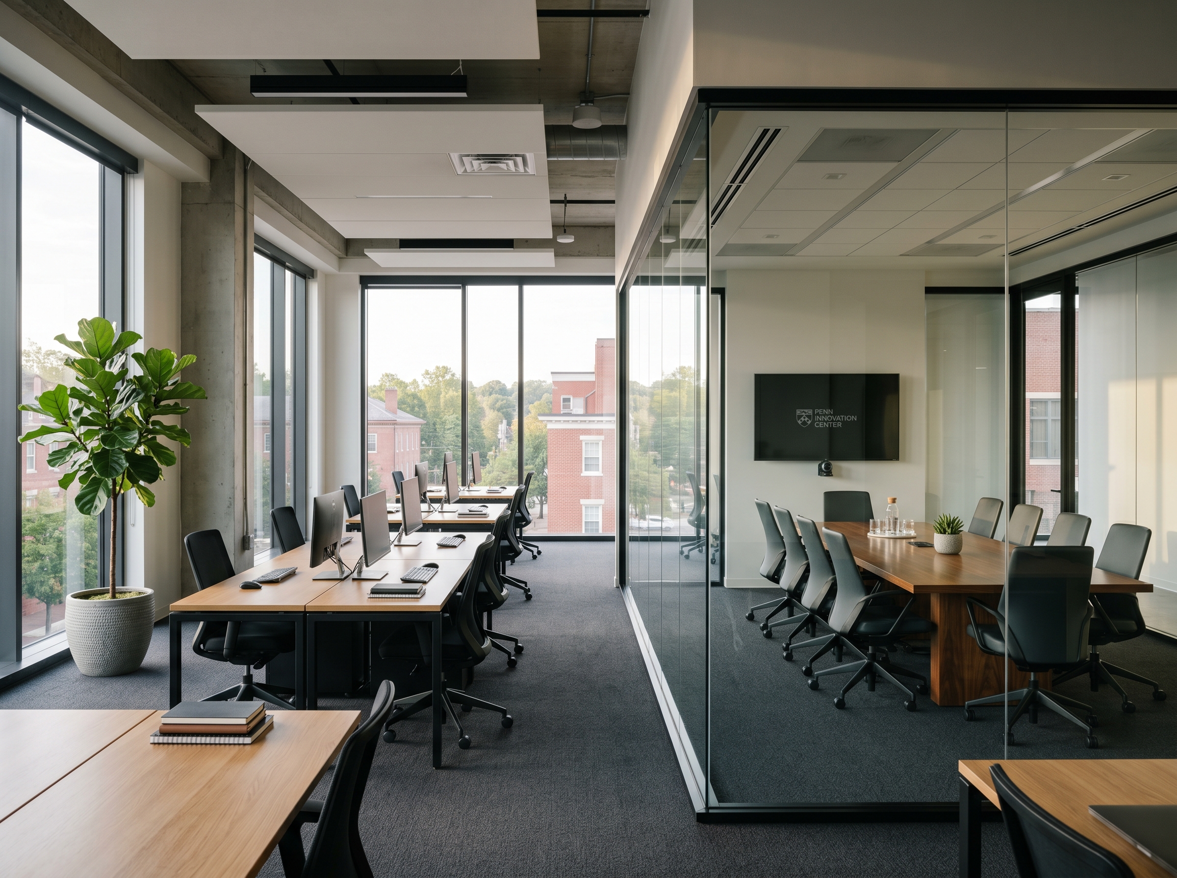 An office cleaned by Jemstone, ready for Monday morning